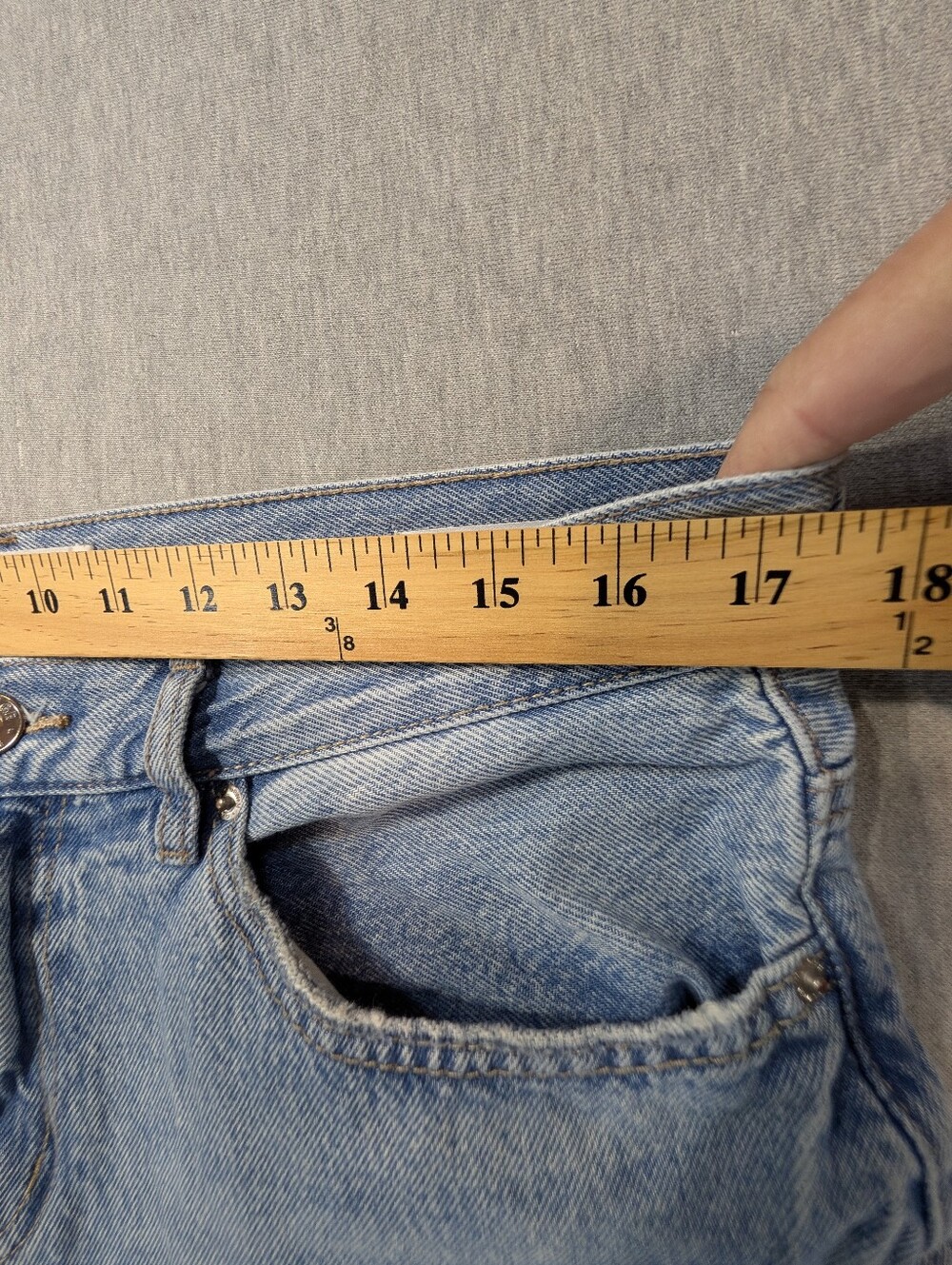 Garage Light Blue Wide Leg Jeans - Picture 11 of 14